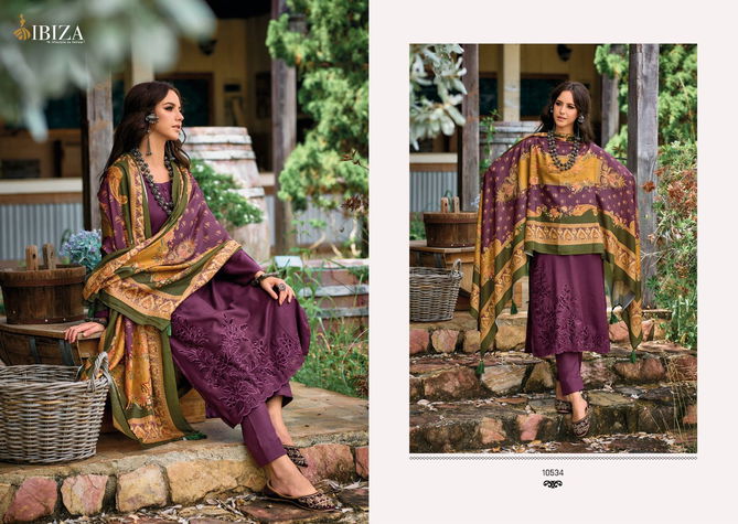 Ibiza Gulnaz Vol 2 Pashmina Printed Dress Material Collection
